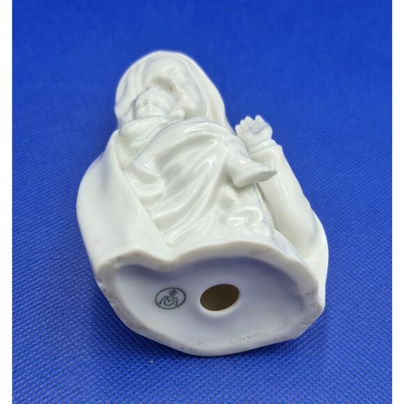 Metzler Ortloff Porcelain Madonna and Child Figurine 4.5" Virgin Mary Baby Jesus - Picture 6 of 8